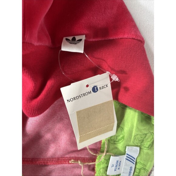 Adidas Velour Joggers XL – Red w/ Pink Undertone, Y2K Streetwear - Picture 7 of 12